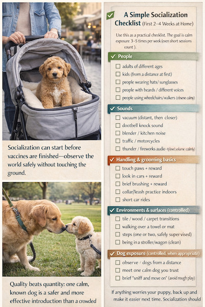 puppy socialization checklist