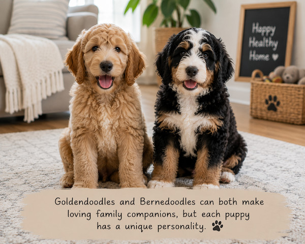 goldendoodle and bernedoodle puppies